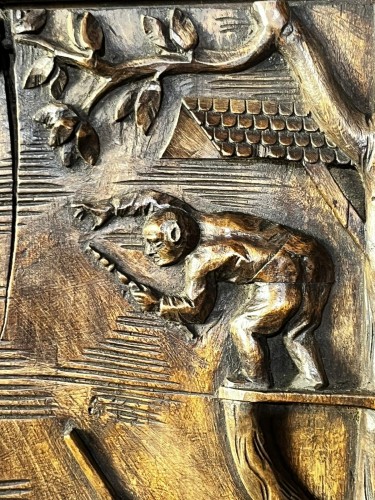 Art sacré, objets religieux  - Bas-relief de la Fuite en Égypte