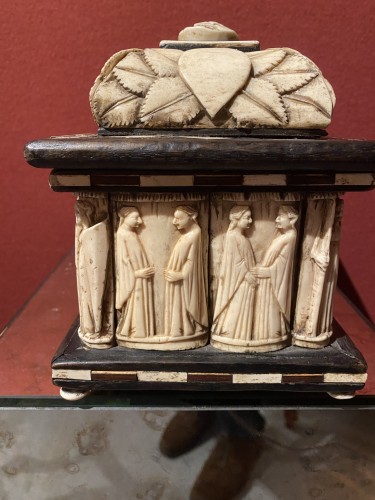 XIe au XVe siècle - Coffret de mariage, atelier des Embriachi, XVe siècle Venise