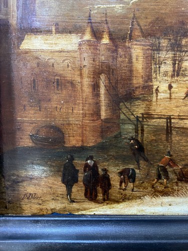 Winter landscape, Van der Neer, 17th century - 