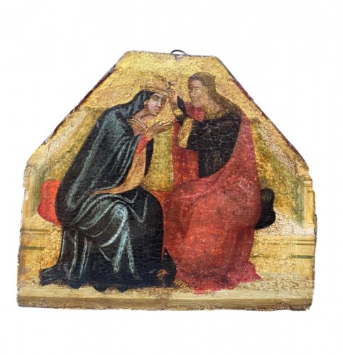 Couronnement de la vierge, école vénitienne du XIVe siècle