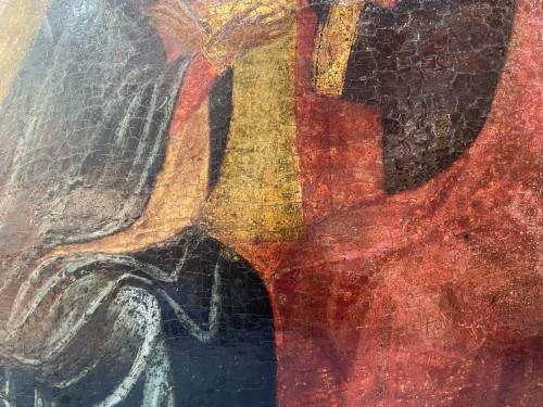 Couronnement de la vierge, école vénitienne du XIVe siècle - Poisson et Associés