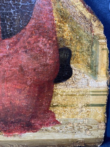Antiquités - Couronnement de la vierge, école vénitienne du XIVe siècle