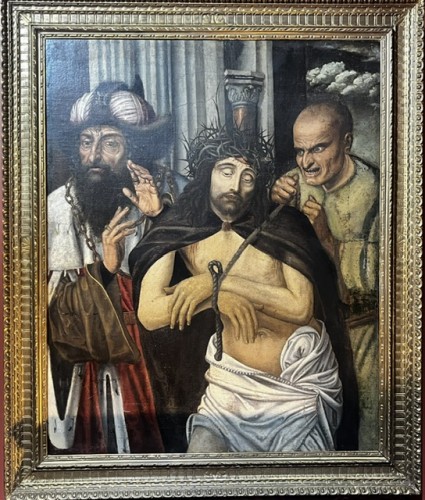 The christ mocked based on the work of Quentin Metsy, ,Italy 17th century