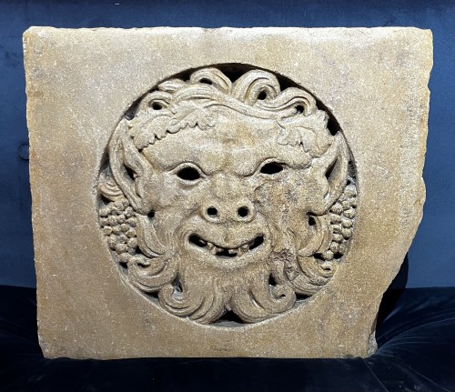 Sculpture  - Stone bas-relief with a faun, Vincenz, 16th century