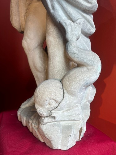 Neptune XVIIe siècle - Sculpture Style Louis XIII