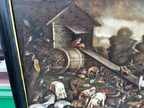 Tableaux et dessins Tableaux XVIIe siècle - L’entrée des animaux dans l’arche de Noé - Italie vers 1600