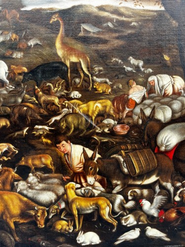 Louis XIII - L’entrée des animaux dans l’arche de Noé - Italie vers 1600
