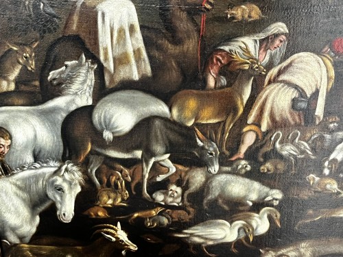 Antiquités - L’entrée des animaux dans l’arche de Noé - Italie vers 1600