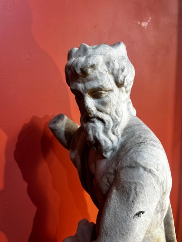 Sculpture Sculpture en Marbre - Neptune XVIIe siècle