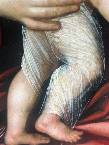 Vierge à l’Enfant au buisson de roses, Bruges 16e siècle attribuée à Willem Benson - Renaissance