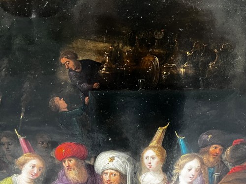 XVIIe siècle - Frans Francken II et Atelier, le festin de Balthazar