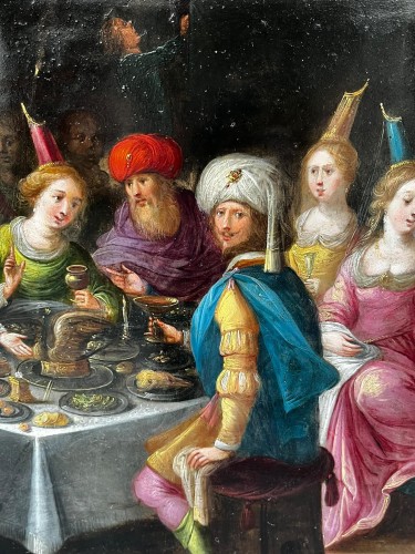 Frans Francken II et Atelier, le festin de Balthazar - Louis XIII