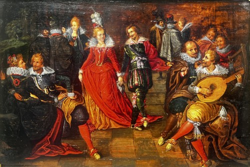 Bal nocturne vers 1600, Atelier de Louis de Caullery (1580-1621)