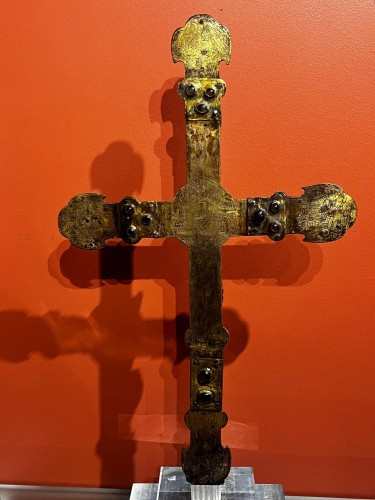 Art sacré, objets religieux  - Croix d'autel, travail italien du premier tiers du XIVe siècle