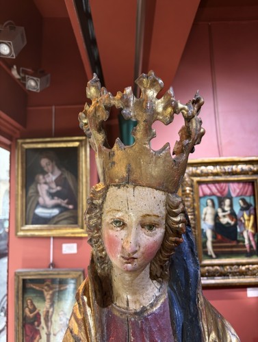 Virgin and Child, Southern Germany late 15th century - Religious Antiques Style Middle age