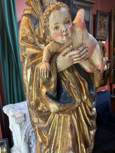 Religious Antiques  - Virgin and Child, Southern Germany late 15th century