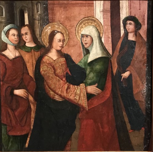 La Visitation, Italie du Nord vers 1480 - Tableaux et dessins Style 