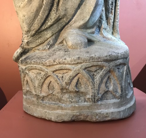 Sculpture  - Virgin and Child - Maternity ward in limestone,Northern Italy circa 1480