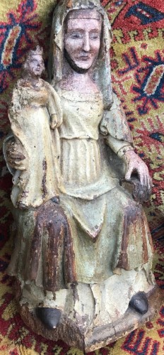 Antiquités - Sainte Anne et la Vierge époque Gothique