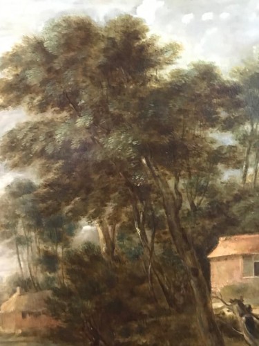 XVIIe siècle - Scène paysanne - Flandres XVIIe siècle - Atelier de D. Teniers I