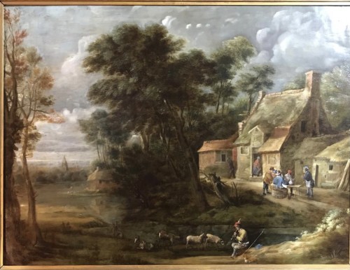  - Scène paysanne - Flandres XVIIe siècle - Atelier de D. Teniers I
