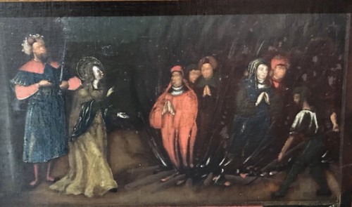 Le Martyre de Sainte-Catherine - Allemagne XVIe siècle - Tableaux et dessins Style 