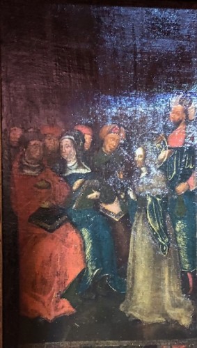 Antiquités - Le Martyre de Sainte-Catherine - Allemagne XVIe siècle