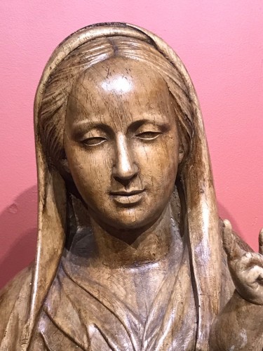 Sculpture Sculpture en Bois - Vierge à l'enfant - Flandres vers 1600
