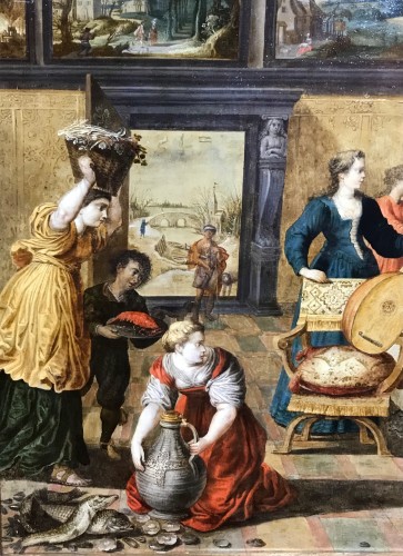 Les quatre saisons - École Flamande du XVIIe siècle attribué à Hendrik Van Balen - 