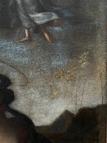 La Vierge à l'Enfant et trois anges, Renaissance Italienne - Poisson et Associés