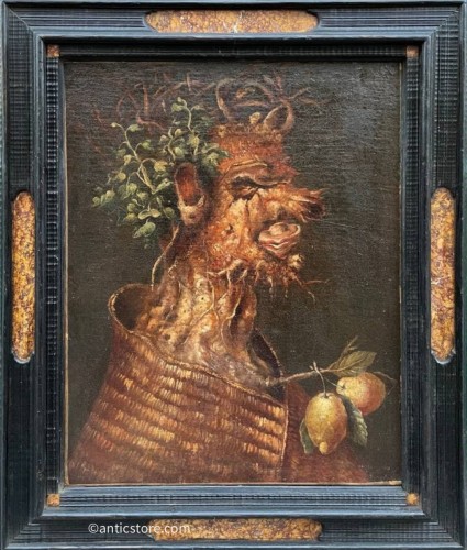 Portrait de l'Hiver - École italienne du XVIIe siècle, suite de Giuseppe Arcimboldo