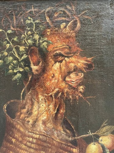 Portrait de l'Hiver - École italienne du XVIIe siècle, suite de Giuseppe Arcimboldo - Tableaux et dessins Style 