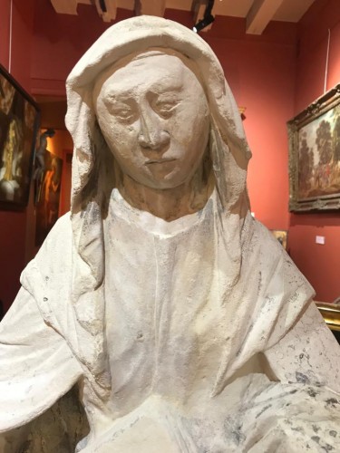 Sculpture Sculpture en pierre - Sainte Anne et la Vierge, XVIe siècle