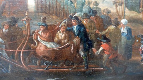 Scene de Carnaval - Attribué à Andreas Martin (1699 -1763) - Poisson et Associés