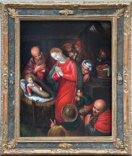 Adoration of the shepherds, Flanders 17th century