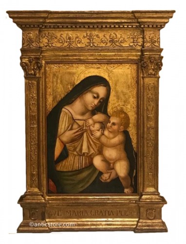 Vierge à l'enfant - Suite de Sano Di Pietro
