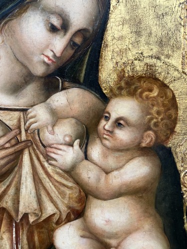 Antiquités - Virgin and Child - Suite of Sano Di Pietro