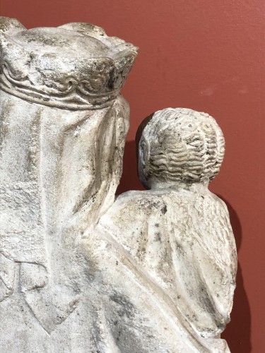 XIe au XVe siècle - Vierge à l'enfant, époque Gothique - Travail Lorrain milieu du XIVe siècle
