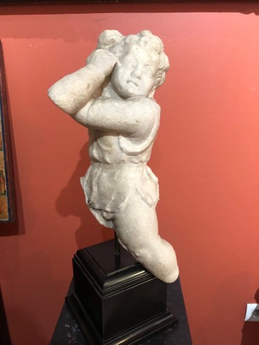 Sculpture Sculpture en Marbre - Hercule enfant, Rome Ier ou IIe second siècle