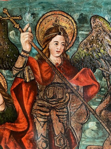 Paintings & Drawings  - Saint Michael and the archangels fighting the demons