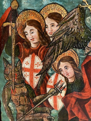 Saint Michael and the archangels fighting the demons - 