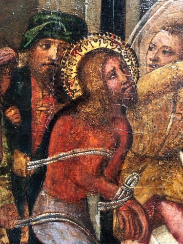 Christ aux liens, travail vénitien de la seconde moitié du XVe siècle - Tableaux et dessins Style Renaissance