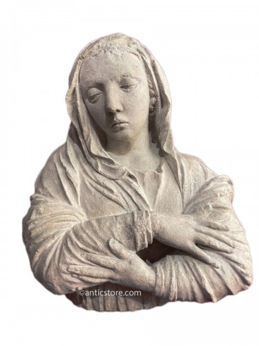 Vierge de pitié en pierre, vers 1600