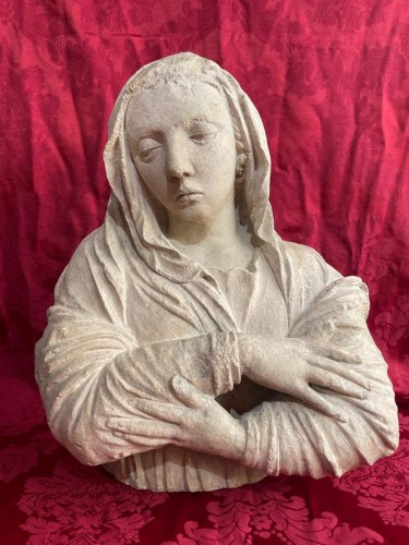  - Vierge de pitié en pierre, vers 1600