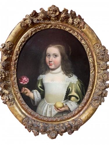 Portrait of a young girl, 17th century