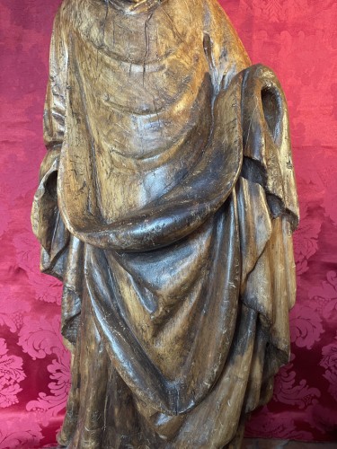 Sculpture  - Holy Bishop - Tyrol around 1425