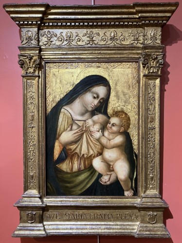 Antiquités - Nursing Madonna - Suite of Sano di Pietro