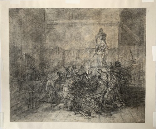 Antiquités - Attributed To Jacques Louis David (1748 – 1825) - Drawing For The Death Of 