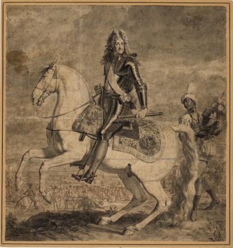 Georg Philipp I Rugendas (1666-1742) - Frédéric Ier de Prusse - Tableaux et dessins Style Régence