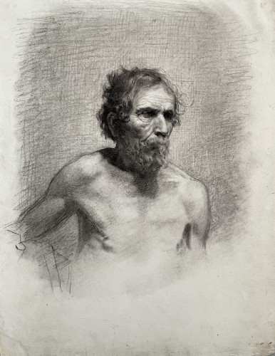 Henry Ossawa Tanner (pittsburgh 1859 - 1937) - Study Of A Bearded Man